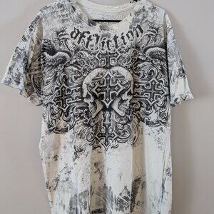 AFFLICTION TRILOGY Fedor vs Barnett size xl 'promo shirt'